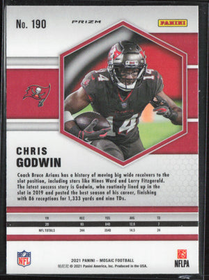 2021 Panini Mosaic #190 Chris Godwin Prizm Camo Pink