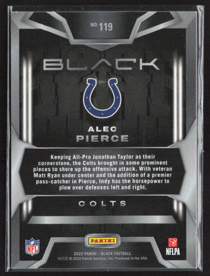 Panini Black #119 Alec Pierce