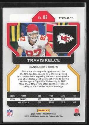 2021 Panini Prizm #189 Travis Kelce Pink