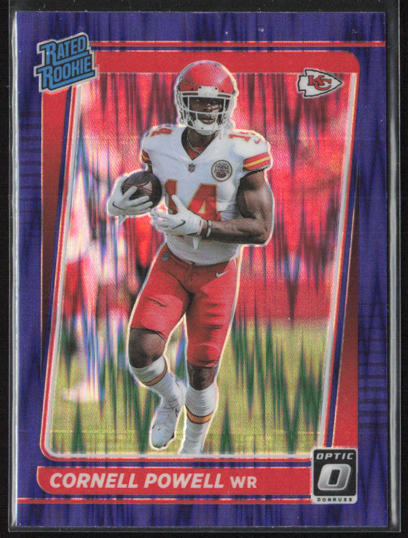 2021 Donruss Optic #240 Cornell Powell Purple shock