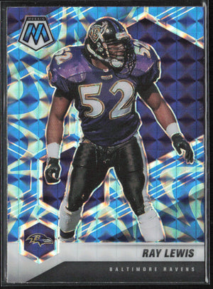 2021 Panini Mosaic #21 Ray Lewis Prizm Green