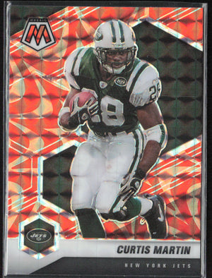 2021 Panini Mosaic #156 Curtis Martin Prizm Reactive Orange