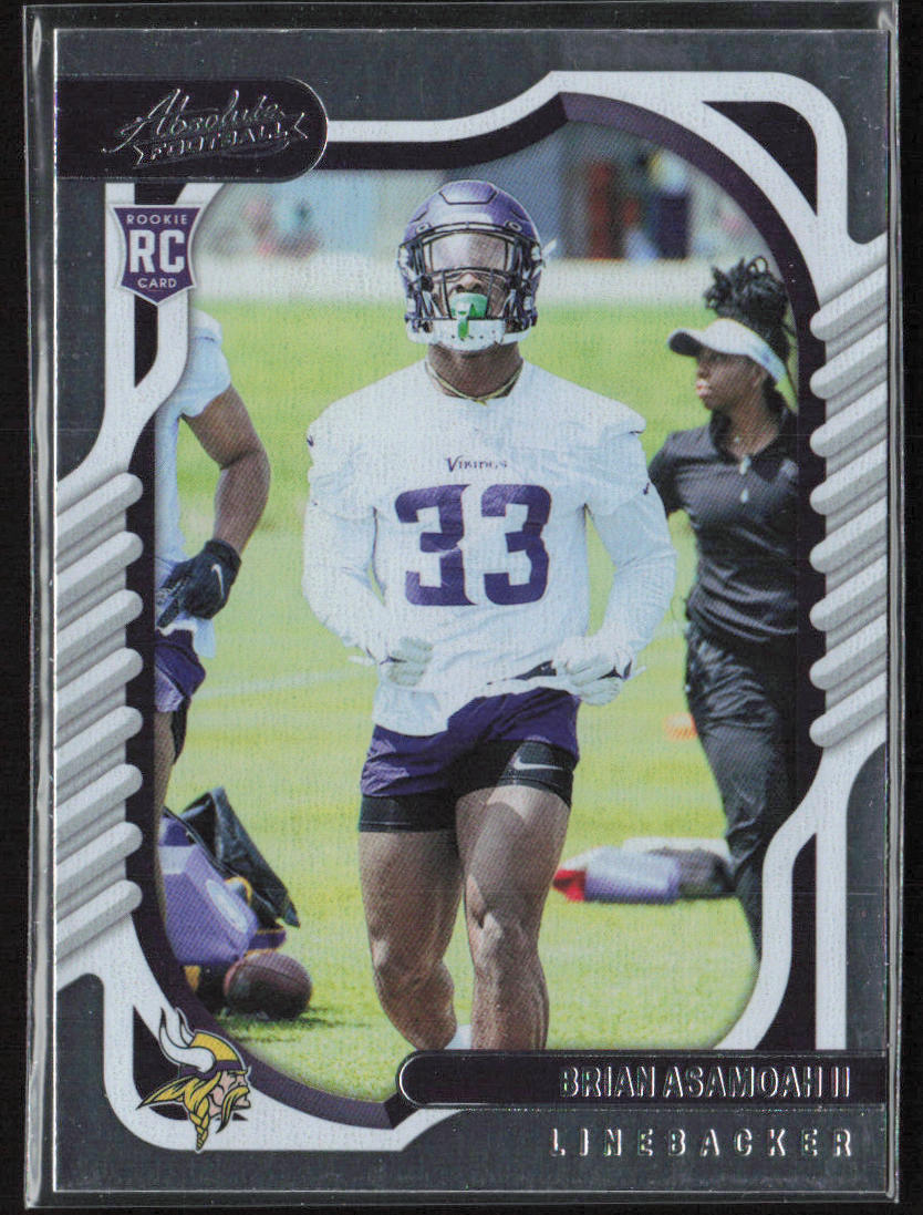 2022 Panini Absolute #148 Brian Asamoah II Green