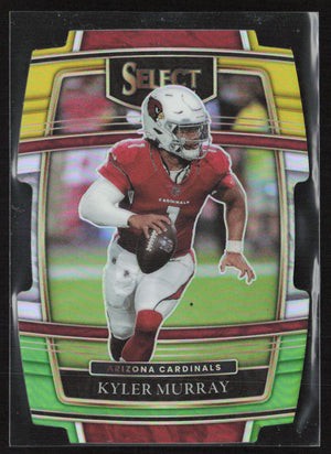 2021 Panini Select #3 Kyler Murray Green and Yellow Prizm Die Cut