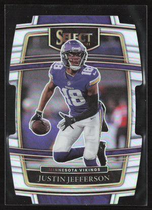 2021 Panini Select #23 Justin Jefferson Holo Die Cut