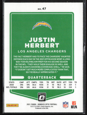 2021 Donruss Optic #47 Justin Herbert