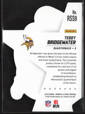 2015 Panini Rookies & Stars #RSS9 Teddy Bridgewater Stars Die Cuts