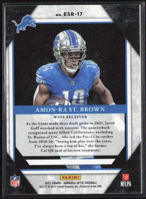 2021 Donruss Optic #ESR-17 Amon-Ra St. Brown The Elite Series Rookies