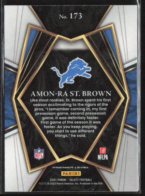 2021 Panini Select #173 Amon-Ra St. Brown