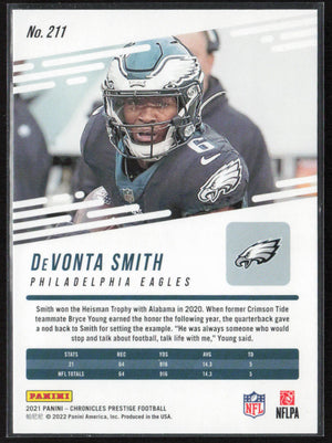 2021 Panini Chronicles #211 DeVonta Smith Prestige Rookies Update