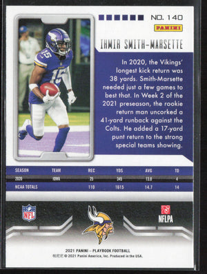 2021 Panini Playbook #140 Ihmir Smith-Marsette Orange