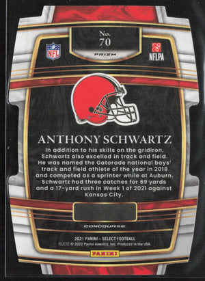 2021 Panini Select #70 Anthony Shwartz Silver die Cut