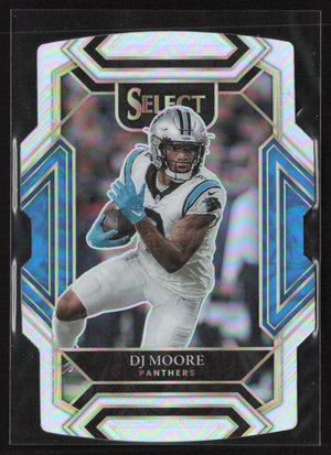 2021 Panini Select #207 DJ Moore Silver die Cut