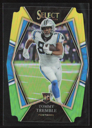 2021 Panini Select #193 Tommy Tremble Green and Yellow Prizm Die Cut