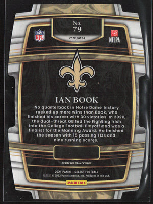 2021 Panini Select #79 Ian Book Silver Prizm Die Cut