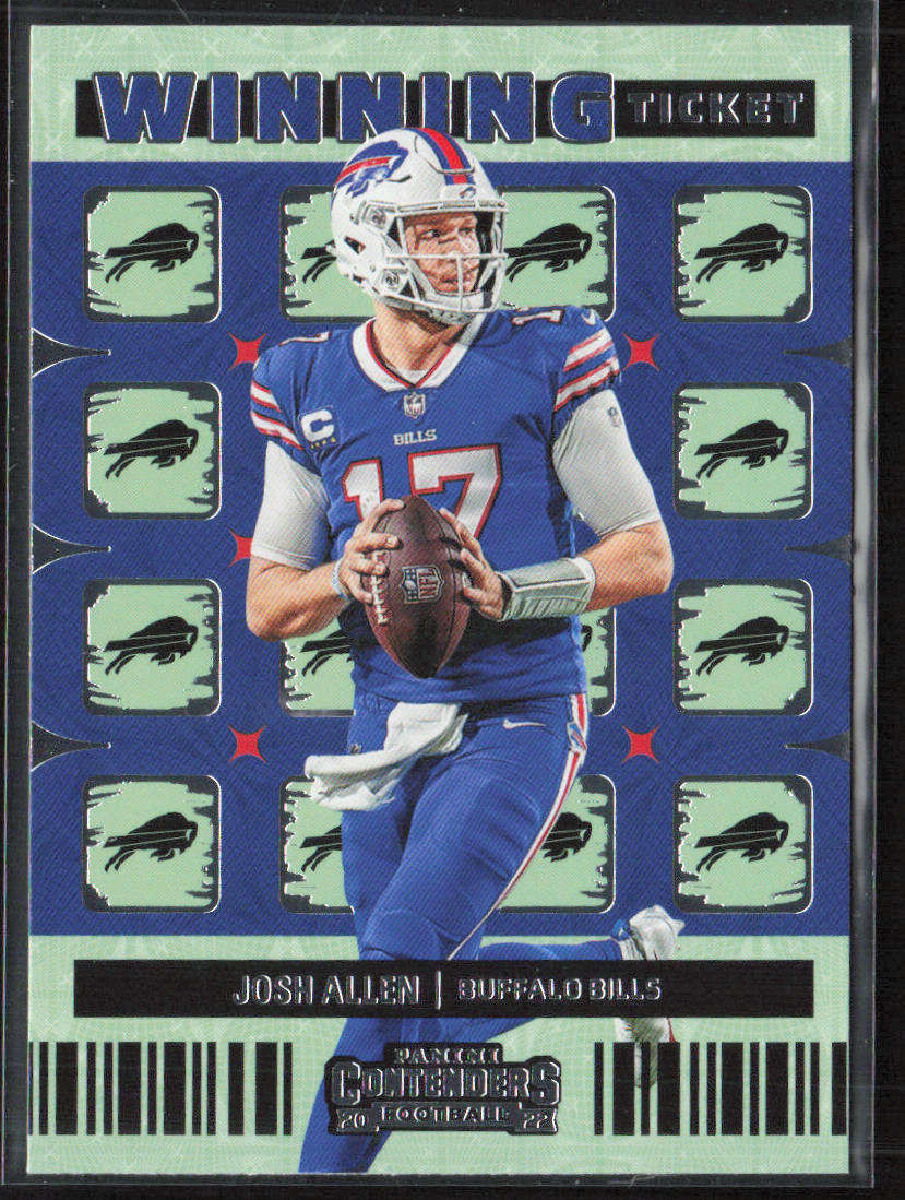 2022 Panini Contenders #WT-JAL Josh Allen Winning Ticket