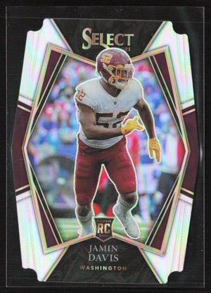 2021 Panini Select #187 Jamin Davis Silver die Cut