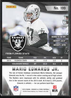 2015 Panini Rookies & Stars #199 Mario Edwards Jr.