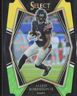 2021 Panini Select #108 Allen Robinson II Black and Gold Prizm Die Cut