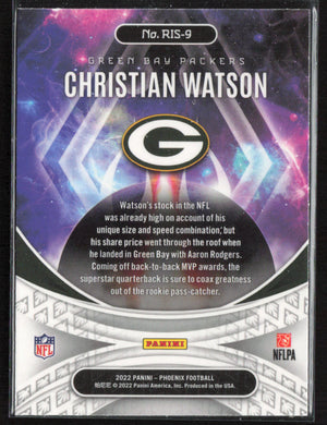 2022 Panini Phoenix #RIS-9 Christian Watson Rookie Rising