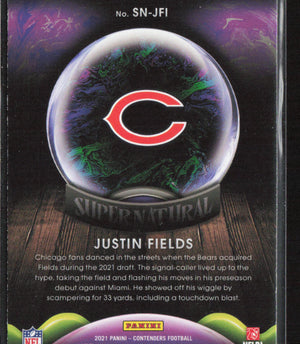 2021 Panini Contenders #SN-JFI Justin Fields Supernatural