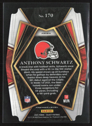 2021 Panini Select #170 Anthony Schwartz Silver die Cut