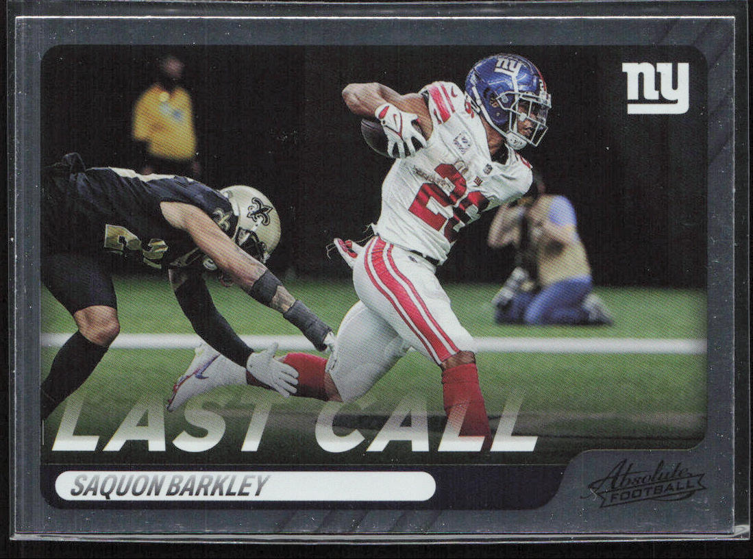 2022 Panini Absolute #LC-13 Saquon Barkley Last Call