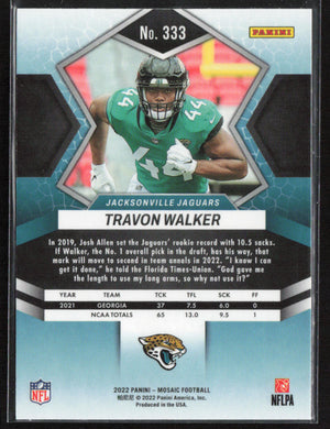 2022 Panini Mosaic #333 Travon Walker