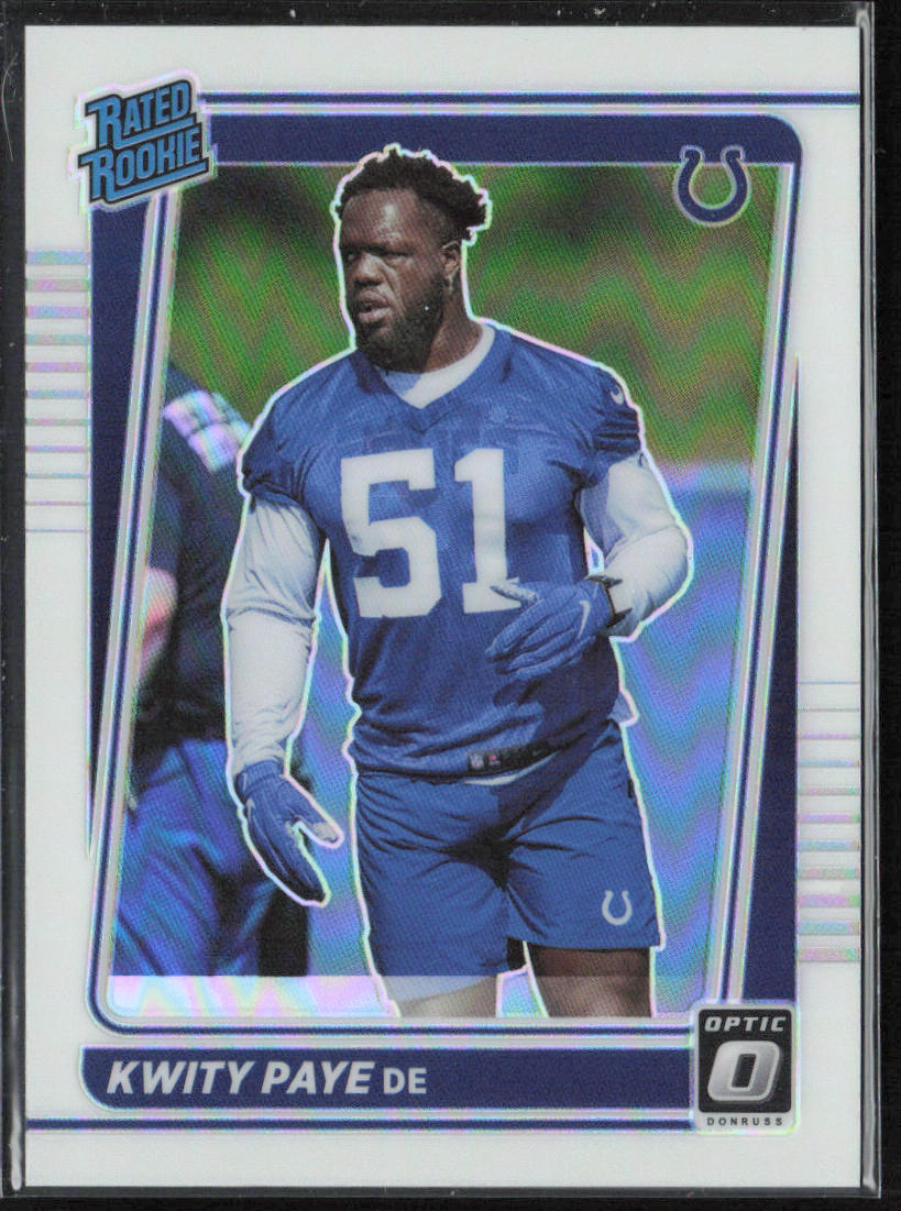 2021 Donruss Optic #248 Kwity Paye Holo Variation