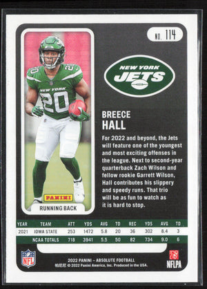 2022 Panini Absolute #114 Breece Hall Retail