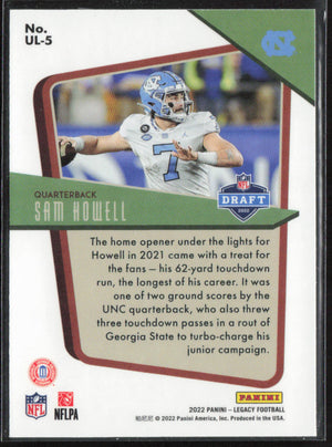 2022 Panini Legacy #UL-5 Sam Howell Under the Lights