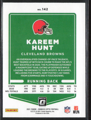 Donruss Optic #142 Kareem hunt