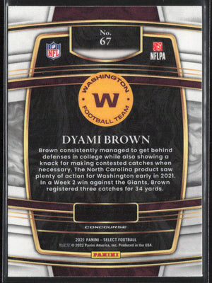 2021 Panini Select #67 Dyami Brown