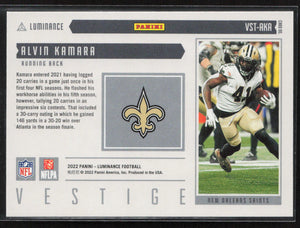 2022 Panini Luminance #VST-AKA Alvin Kamara Vestige