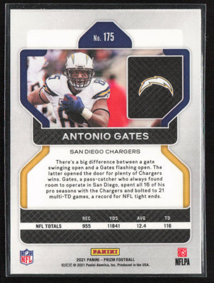 2021 Panini Prizm #175 Antonio Gates