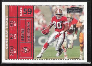 2022 Panini Contenders #GDT-JRI Jerry Rice Game Day Ticket