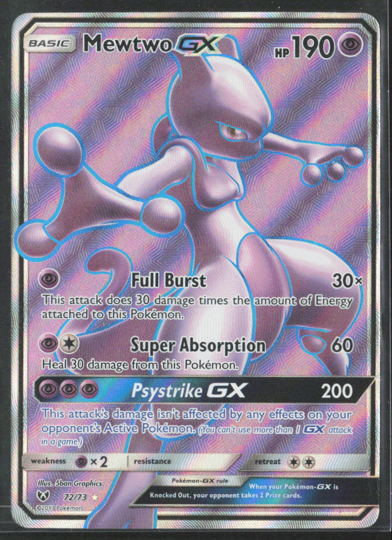 Shining Legends #72/73 Mewtwo GX (Full Art)