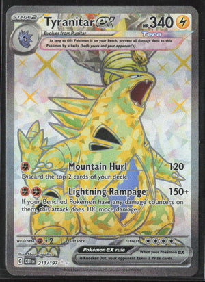 SV03: Obsidian Flames #211/197 Tyranitar ex