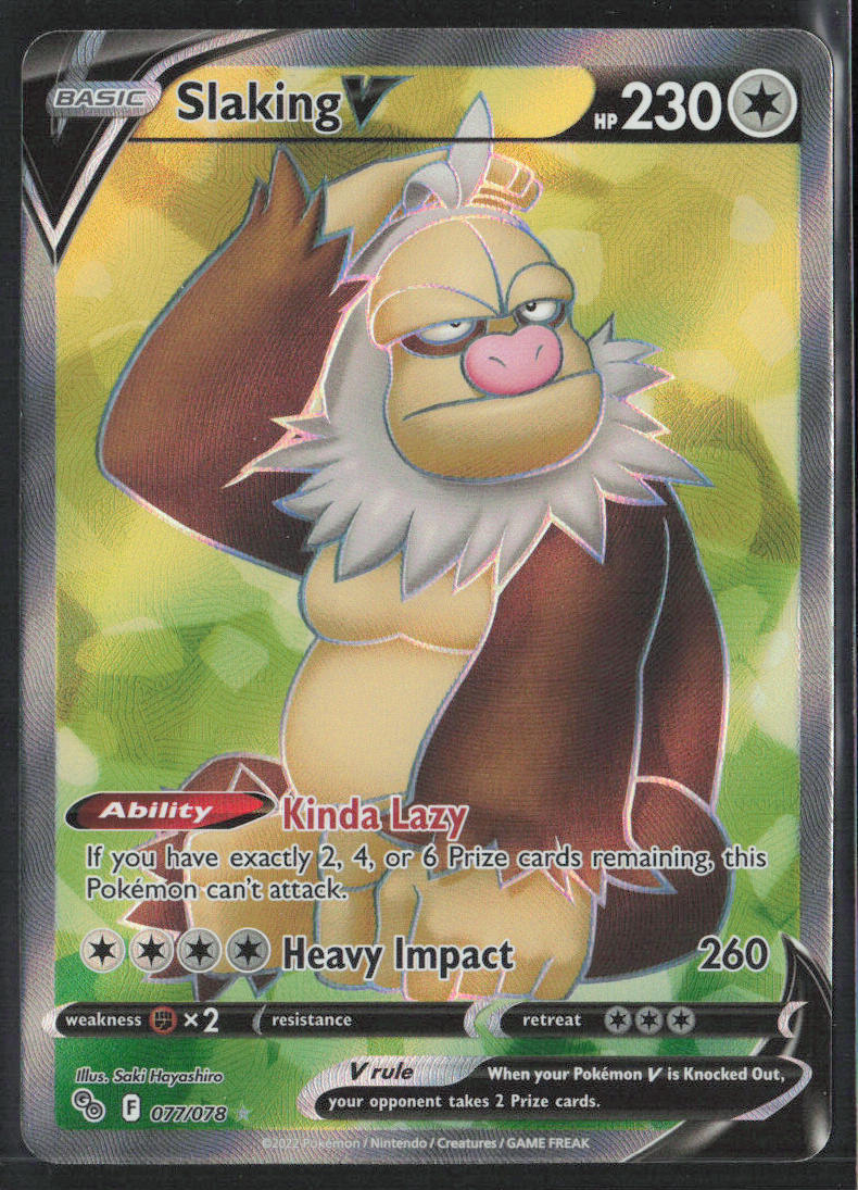 Pokemon GO #077/078 Slaking V (Full Art)