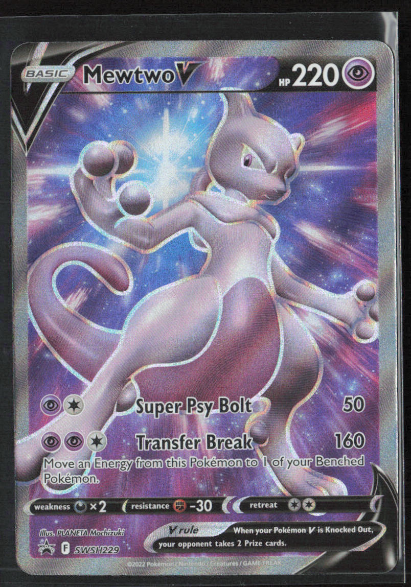 SWSH: Sword & Shield Promo Cards #SWSH229 Mewtwo V