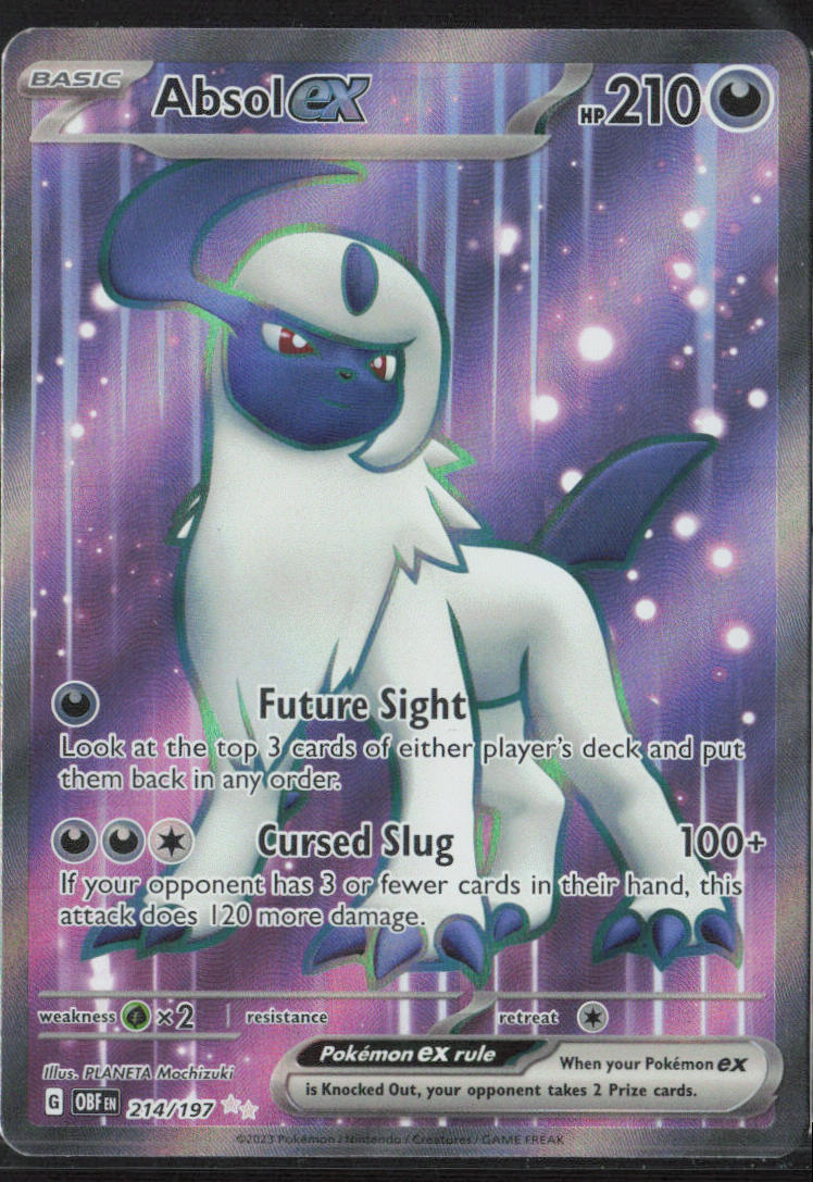 Pokémon Holo Absol EX #214/197