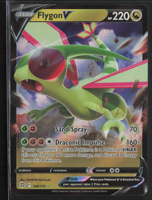 Pokémon Flygon V #106/172 Brilliant Stars