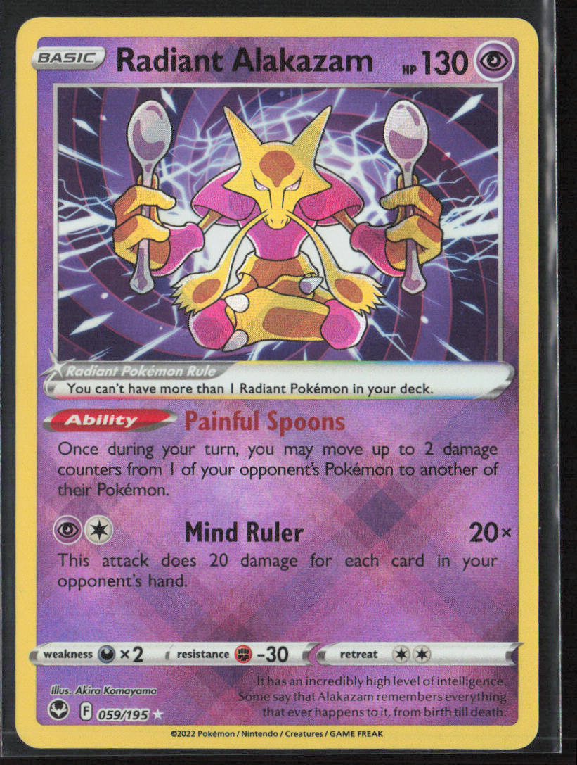 SWSH12: Silver Tempest #059/195 Radiant Alakazam