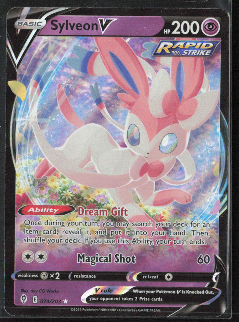 Pokémon Sylveon V Evolving Skies #074/203 Holo