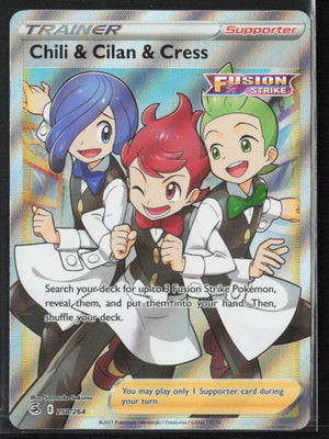 SWSH08: Fusion Strike #258/264 Chili & Cilan & Cress (Full Art)