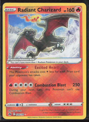 Crown Zenith #020/159 Radiant Charizard