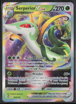 SWSH12: Silver Tempest #008/195 Serperior VSTAR