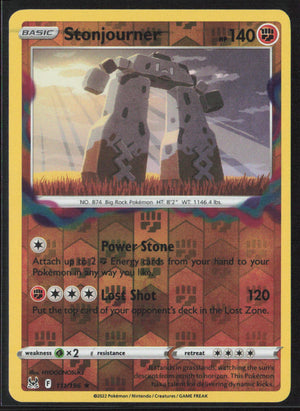 Pokémon Lost Origin Stonjourner #111/196 Reverse Holo