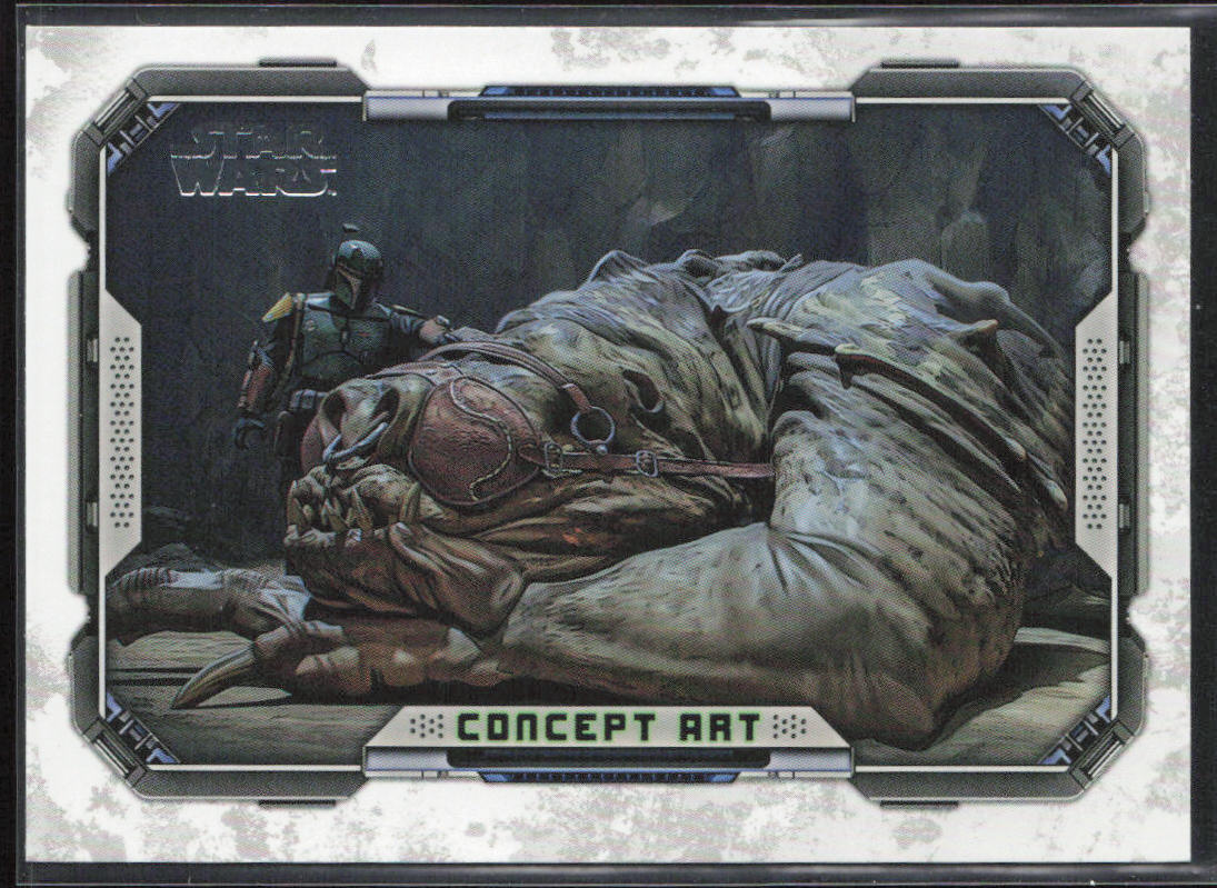 2022 Topps Star Wars: The Book of Boba Fett #CA-6 Boba Fett's New Rancor Concept