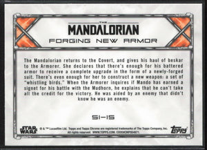 2021 Topps Star Wars: Mandalorian Season 1 and 2 Euro Edition #23 Forging  Armor